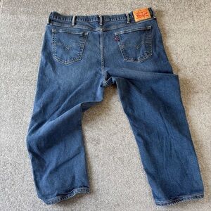 Levi's 541 Big & Short 44W x 24L (hemmed) Nice Fade Button/Zipper Combo